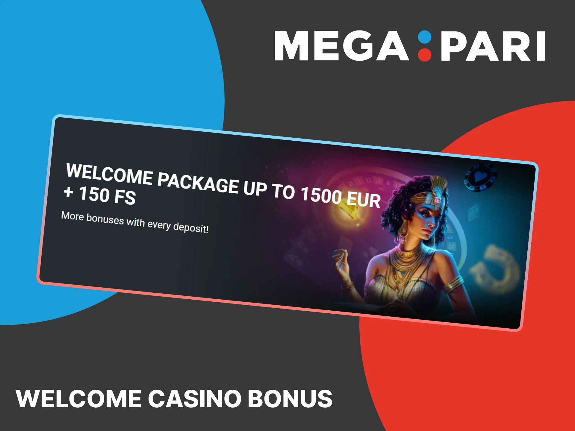 Get your casino welcome bonus at MegaPari.