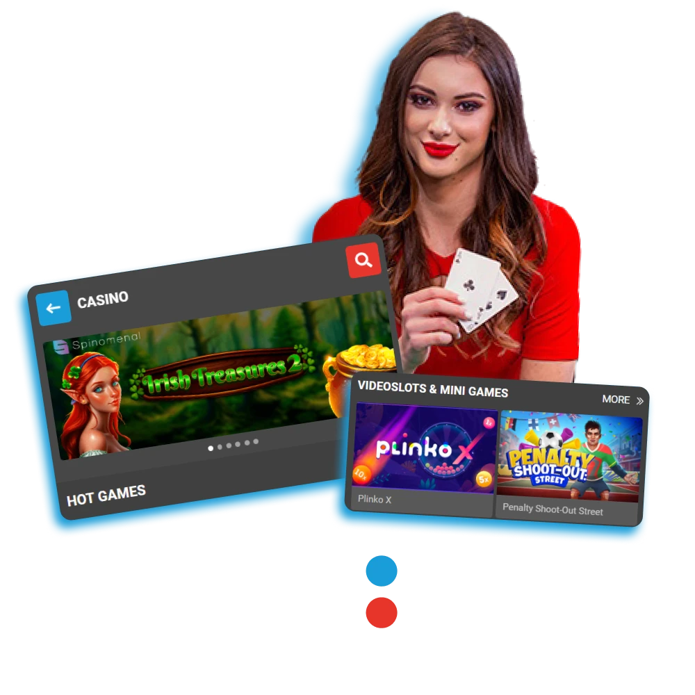 MegaPari provides a wide variety of casino games.