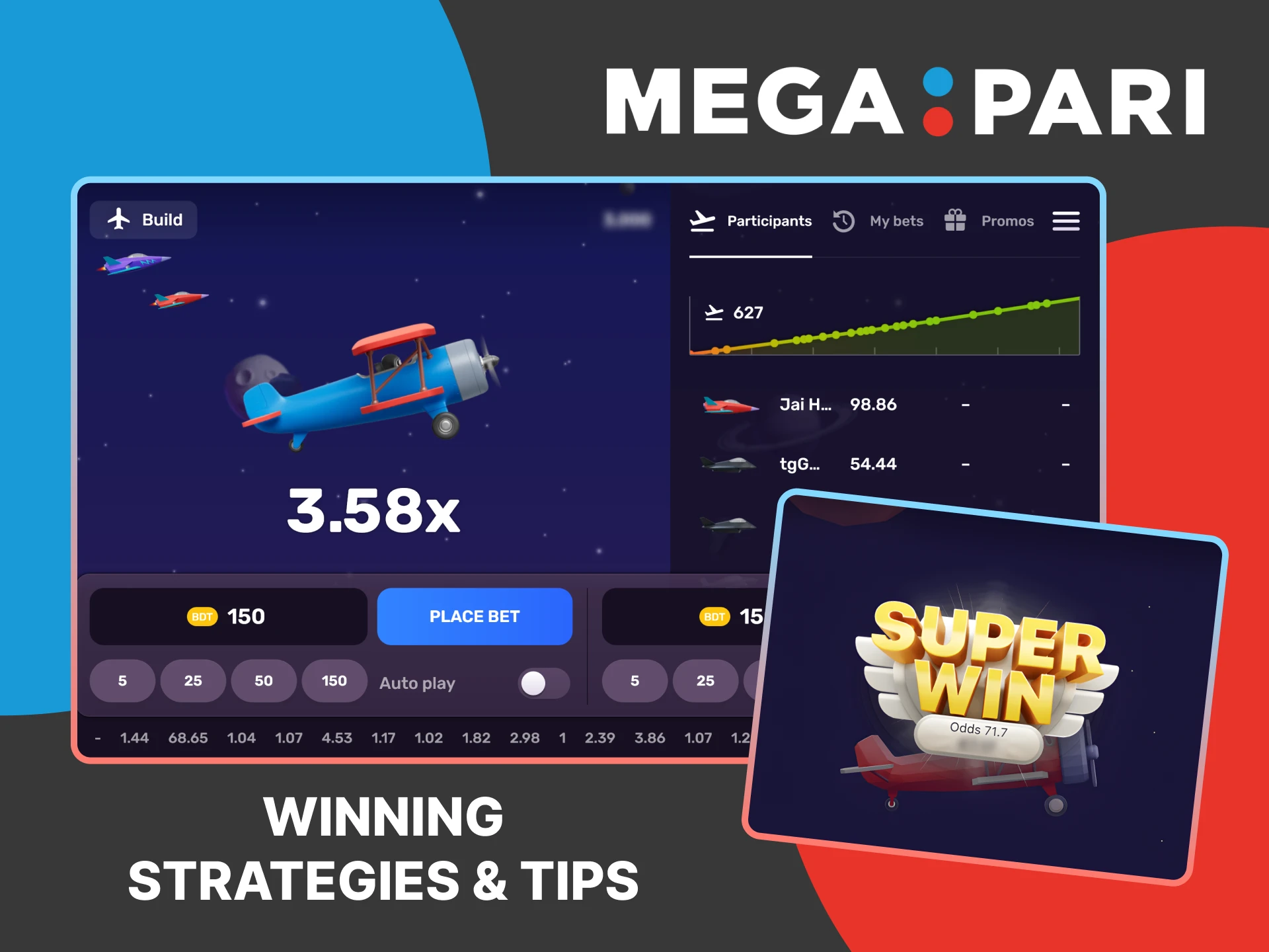 Learn about crash game strategies and win big at MegaPari.