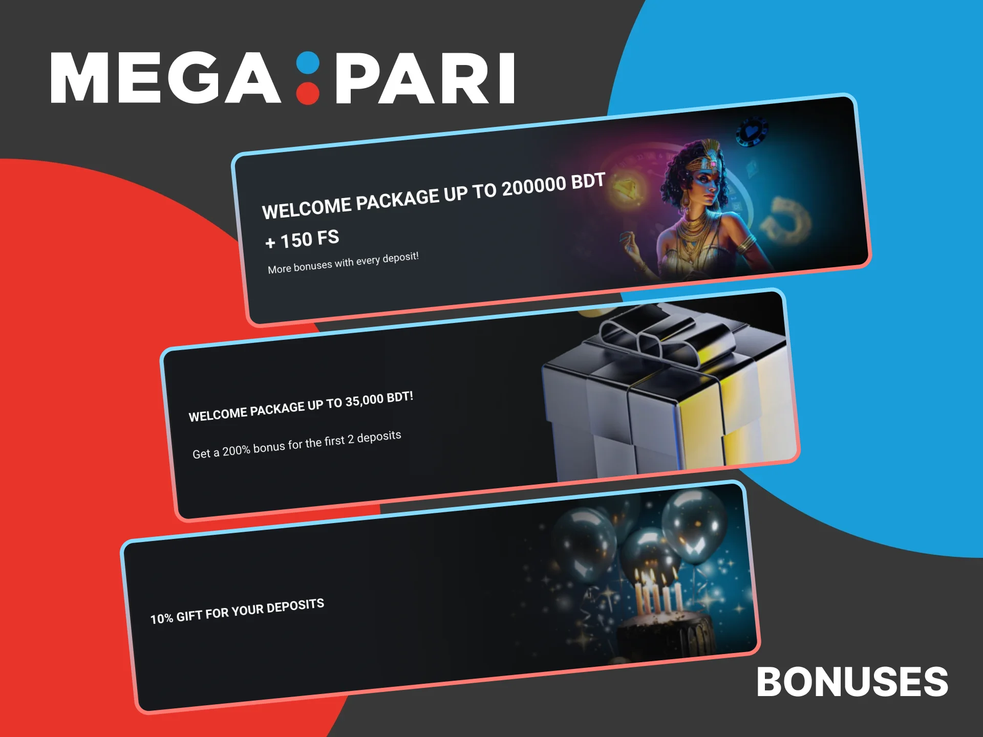 Deposit on Megapari, unlock your exclusive bonus offers.