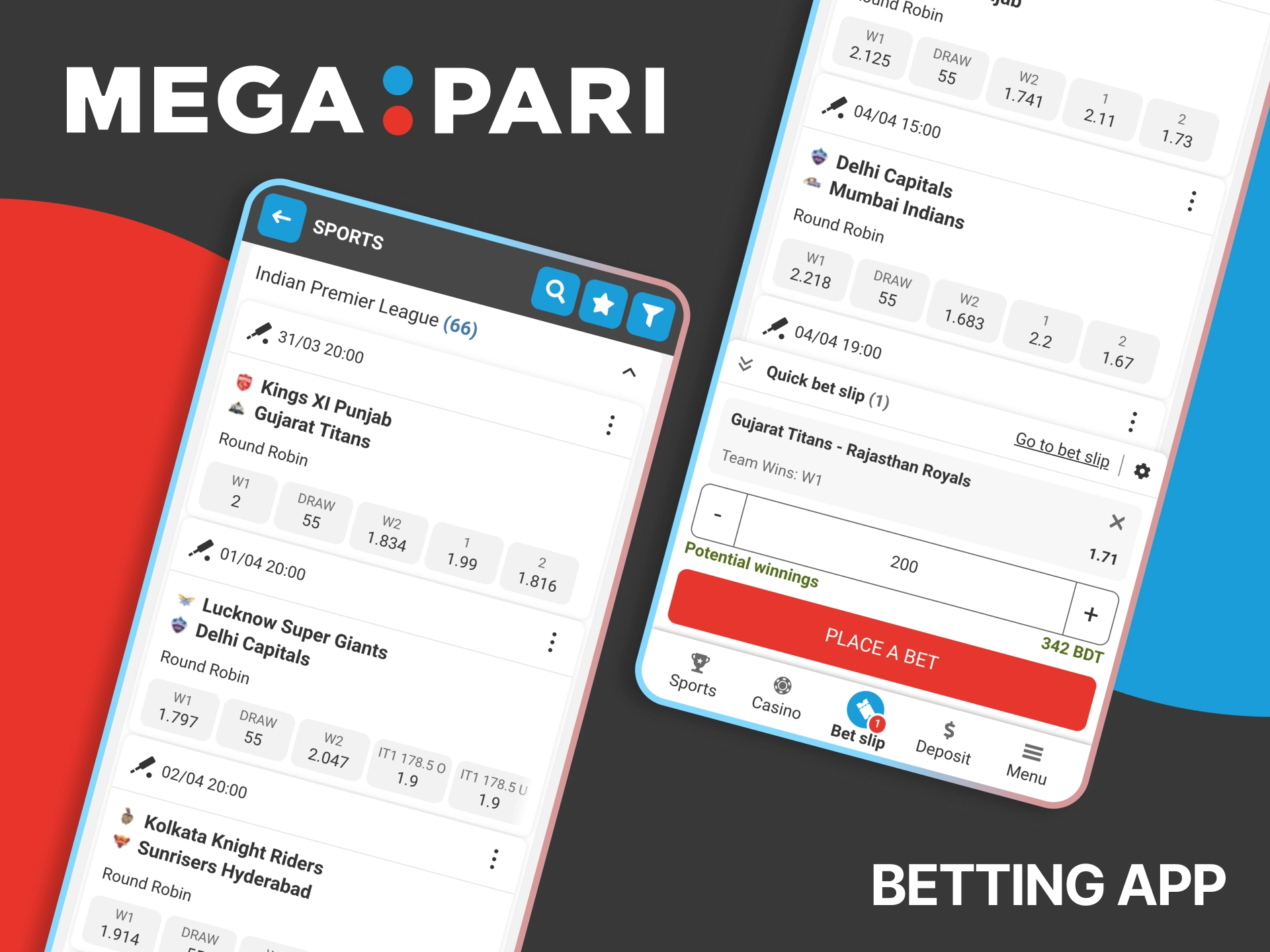 Use Megapari mobile for IPL and access all features with fast performance and live updates.